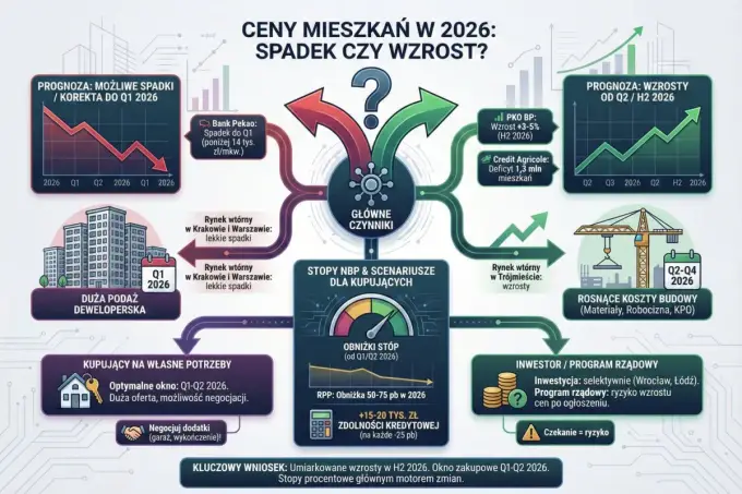 Ile kosztuje m² mieszkania w bloku w 2026? Ceny i prognozy